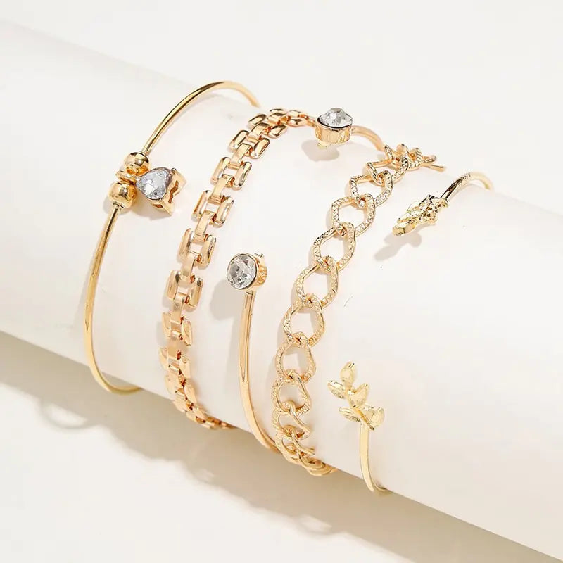 Trendy Chain Bracelet Set