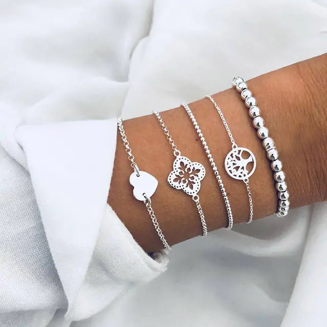 Trendy Chain Bracelet Set