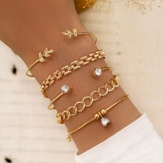 Trendy Chain Bracelet Set