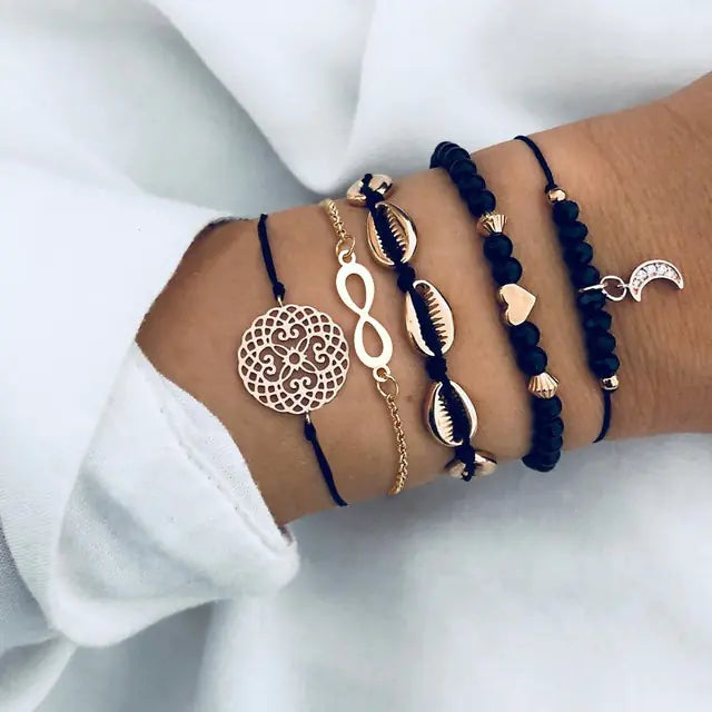 Trendy Chain Bracelet Set