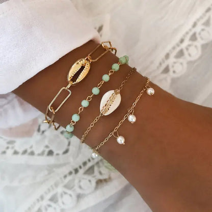 Trendy Chain Bracelet Set