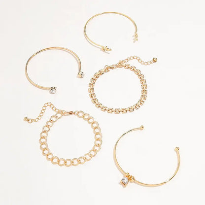 Trendy Chain Bracelet Set