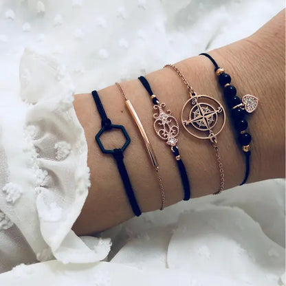 Trendy Chain Bracelet Set