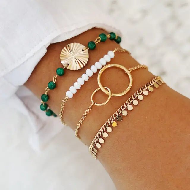 Trendy Chain Bracelet Set