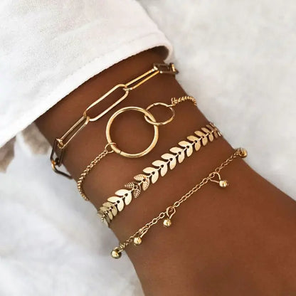 Trendy Chain Bracelet Set